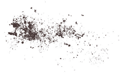 ink splat background, Dirt, soil isolated on white background