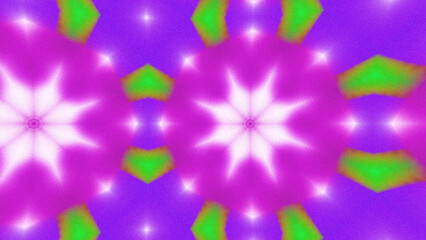 Abstract Radiant Burst with Soft Grain Texture, Symmetrical Glow Pattern in Psychedelic Style,...