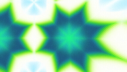 Abstract Radiant Burst with Soft Grain Texture, Symmetrical Glow Pattern in Psychedelic Style, Radiating Circular Abstract with Subtle Noise, Kaleidoscopic Starburst with Gradient Flow