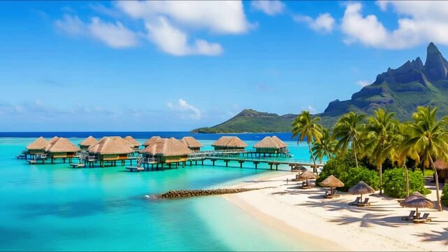 Explore bora bora paradise: luxury resort, beaches, turquoise water, island vacation, travel guide