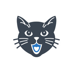 Happy Cat Face Icon