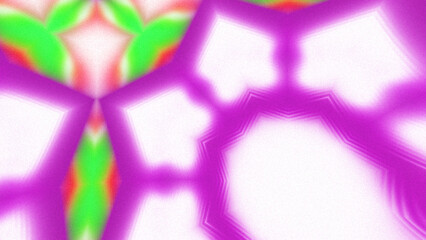 Abstract Radiant Burst with Soft Grain Texture, Symmetrical Glow Pattern in Psychedelic Style, Radiating Circular Abstract with Subtle Noise, Kaleidoscopic Starburst with Gradient Flow