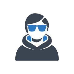 Person in Sunglasses Icon