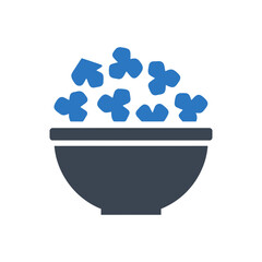 Popcorn in Bowl Icon