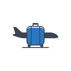 Luggage and Airplane icon