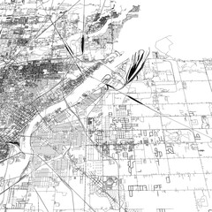 Naklejka premium 3D illustration of city and urban in Toledo USA