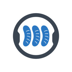 Sausages on Plate icon