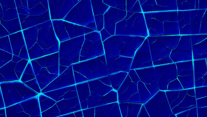 Fototapeta premium Abstract blue cracked texture background for design and wallpaper concept