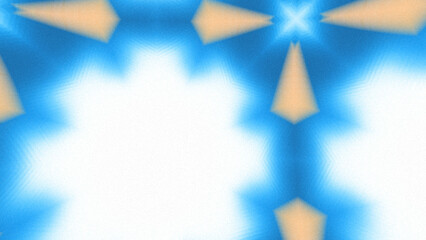 Obraz premium Abstract Radiant Burst with Soft Grain Texture, Symmetrical Glow Pattern in Psychedelic Style, Radiating Circular Abstract with Subtle Noise, Kaleidoscopic Starburst with Gradient Flow