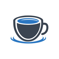 Coffee Cup with Splash Icon