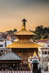 Pashupatinath, a Hindu temple, dedicated to Lord Shiva, in Kathmandu, Nepal.