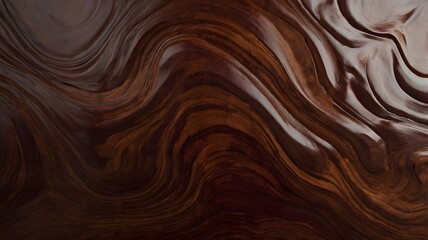 Fototapeta premium Background Abstract Polished Mahogany Wood Texture, Deep Rich Brown Swirls