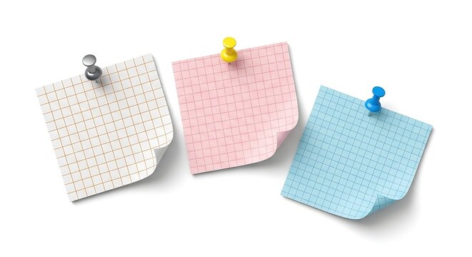 Organizing thoughts with colorful notes pinned with reminders for the day ahead on a white surface featuring soft