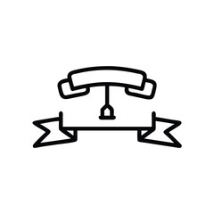 Line Drawing Handdrawn Social Justice Symbol Banner Ribbon Illustration vector