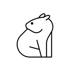 Wombat Logo. Icon design. Template elements
