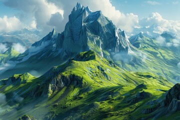 Flawless Image of Expansive Mountain Landscape in the Distance