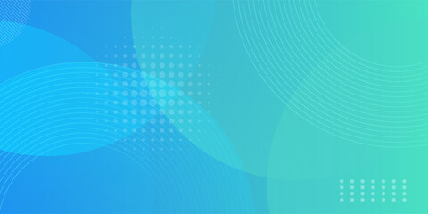 Obraz premium Modern abstract bright blue green gradient illustration background with simple pattern. Cool design. Eps10 vector