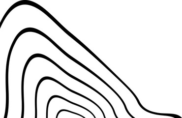 Mountainous slope corner linework