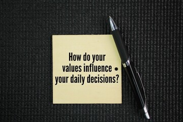 A common question asked about core values ​​is How do your values ​​influence your daily...