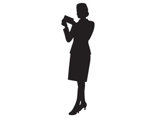 AIR HOSTESS SILHOUETTE