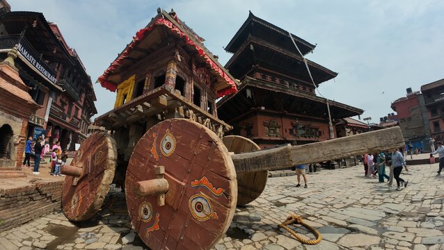 Colorful Rituals of Bisket Jatra Festival and Chariot Procession in Bhaktapur

