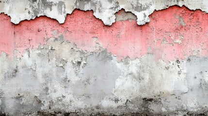 Obraz premium Distressed wall texture with peeling paint and concrete.