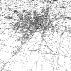 Fototapeta premium 3D illustration of city and urban in Reggio Emilia Italy