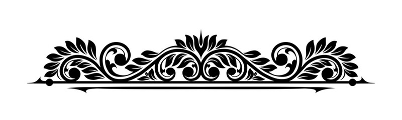 Classic vintage ornament frame. Vintage floral ornament design