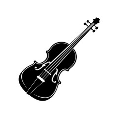 Fototapeta premium Elegant Wooden Violin Musical Instrument Vector Graphic for Orchestra or Music