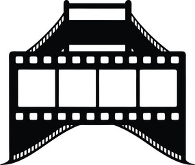 Fototapeta premium cinematic film transition frame