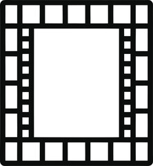 film strip frame outline icon 