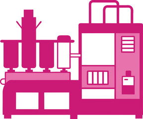 Fototapeta premium industrial foam injection moulding machine 
