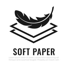 Soft paper vector icon