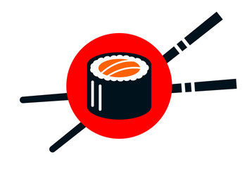 Sushi food vector icon