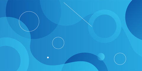 Abstract blue background. Dynamic shapes composition. Eps10 vector