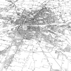 Naklejka premium 3D illustration of city and urban in Parma Italy