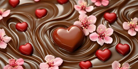 Valentine's heart candies.