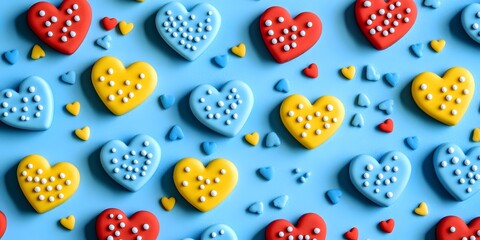 Valentine picnic, animated characters.