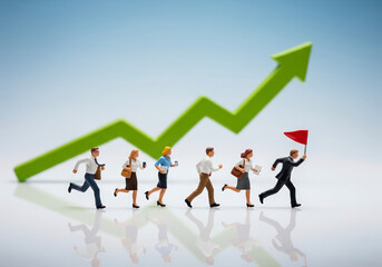 Business Teamwork, Miniature model figures 