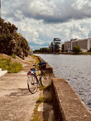 bicycle by the river