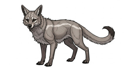 Fototapeta premium vector illustration of wolf