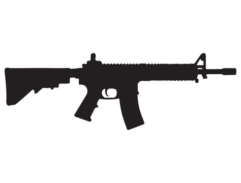 AR-15 GUN SILHOUETTE