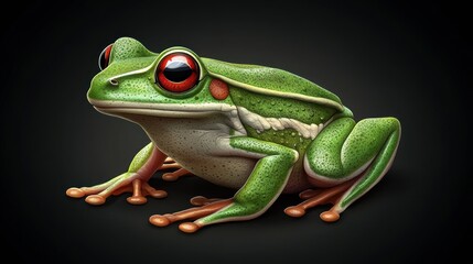 Obraz premium Red-Eyed Tree Frog Portrait