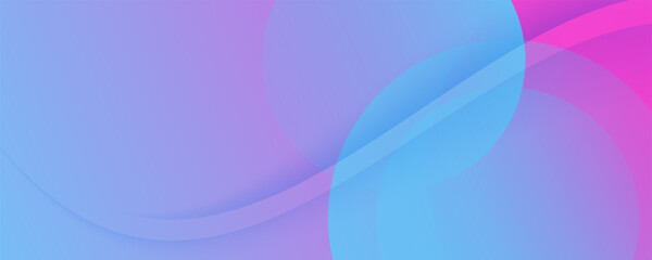 Minimalist banner background, pink and blue gradations, colorful,abstract background, memphis background, circle shape pattern, vector eps 