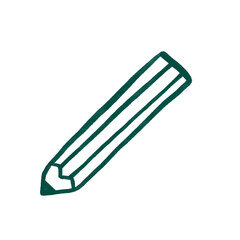 Pencil icon lineart minimalistic illustration	
