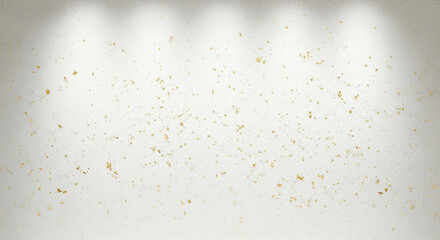White wall texture with tiny golden flecks under studio lighting
