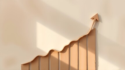 Arrow Chart Concept Representing Creative Business Growth Success