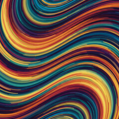 Vibrant Abstract Wavy Line Pattern