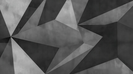 Sophisticated geometric pattern in shades of gray. Dynamic design with sharp angles and depth. Ideal for modern decor and artistic applications. Perfect for stylish backgrounds and visual impact.