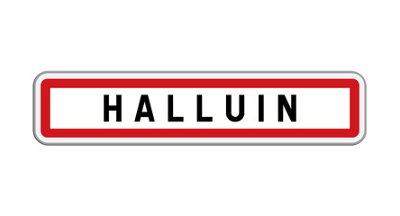 Panneau d'entrée Halluin, Nord, Hauts-de-France